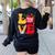 Love Headstart Head Start Teachers First Day Of School Women's Sweatshirt Back Print Black Love Headstart Head Start Teachers First Day Of School Women's Sweatshirt Back Print Black