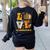 LOVE Kindergarten Pumpkin Teacher Student Halloween Costume Women's Sweatshirt Back Print Black LOVE Kindergarten Pumpkin Teacher Student Halloween Costume Women's Sweatshirt Back Print Black