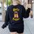 Lovely Harry Pugger Pug Women's Sweatshirt Back Print Black