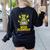 Mad Scientist Kids Youth Adult Science Teacher Chemistry Women's Sweatshirt Back Print Black
