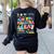 In My Maestra Era Spanish Bilingual Teacher Back To School Women's Sweatshirt Back Print Black