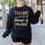 Magical Teacher Manager Of Mischief Birthday Family Party Women's Sweatshirt Back Print Black Magical Teacher Manager Of Mischief Birthday Family Party Women's Sweatshirt Back Print Black