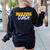 Mahjong Coach Coaching Trainer Teacher Women's Sweatshirt Back Print Black Mahjong Coach Coaching Trainer Teacher Women's Sweatshirt Back Print Black