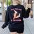 Man I Feel Like A Teacher Retro Western Country Cowgirl Women's Sweatshirt Back Print Black
