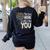 Make Your Mark Dandelion Happy Dot Day Shirts Teacher Kids Women's Sweatshirt Back Print Black