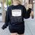 Matching Group Halloween Costume For Teachers Women's Sweatshirt Back Print Black Matching Group Halloween Costume For Teachers Women's Sweatshirt Back Print Black