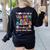 The Math Ain't Mathin Show Your Work Math Teacher Crew Women's Sweatshirt Back Print Black The Math Ain't Mathin Show Your Work Math Teacher Crew Women's Sweatshirt Back Print Black
