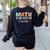 Math The Only Subject That Counts Cute Teacher Educator Women's Sweatshirt Back Print Black Math The Only Subject That Counts Cute Teacher Educator Women's Sweatshirt Back Print Black