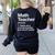 Math Teacher Definition Back To School First Day Women's Sweatshirt Back Print Black Math Teacher Definition Back To School First Day Women's Sweatshirt Back Print Black