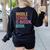 Middle School Teacher Middle School Is Bussin Bruh Women's Sweatshirt Back Print Black