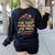 Montessori Teacher Women's Sweatshirt Back Print Black Montessori Teacher Women's Sweatshirt Back Print Black