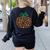 Music Notes Pumpkin Music Teacher Halloween Women's Sweatshirt Back Print Black Music Notes Pumpkin Music Teacher Halloween Women's Sweatshirt Back Print Black