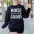 Nurse Squad Shirt Teacher Student Nursing Team For Men Women Girls Kids Women's Sweatshirt Back Print Black Nurse Squad Shirt Teacher Student Nursing Team For Men Women Girls Kids Women's Sweatshirt Back Print Black