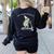 Off To Teach Preschool Pre-K Teacher Back To School Frog Women's Sweatshirt Back Print Black