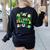 One Lucky Teacher St Patrick's Day Irish Teacher Lucky Era Women's Sweatshirt Back Print Black One Lucky Teacher St Patrick's Day Irish Teacher Lucky Era Women's Sweatshirt Back Print Black