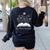 One-More Chapter Wildflower Reading Teacher Library Bookish Women's Sweatshirt Back Print Black