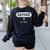 Oxford Comma English Teacher Shirt T-Shirt Women's Sweatshirt Back Print Black