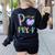 P Is For Pre-K Preschool Teacher Tie Dye Back To School Women's Sweatshirt Back Print Black P Is For Pre-K Preschool Teacher Tie Dye Back To School Women's Sweatshirt Back Print Black