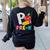P Is For Pre-K Teacher Pencil Apple Back To School Women's Sweatshirt Back Print Black P Is For Pre-K Teacher Pencil Apple Back To School Women's Sweatshirt Back Print Black
