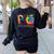 P Is For Preschool Tie Dye Back To School Teacher Men Women Girls Kids Women's Sweatshirt Back Print Black P Is For Preschool Tie Dye Back To School Teacher Men Women Girls Kids Women's Sweatshirt Back Print Black
