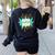 Para Shirt Super Para Paraprofessional Teacher Women's Sweatshirt Back Print Black Para Shirt Super Para Paraprofessional Teacher Women's Sweatshirt Back Print Black