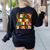 PE Teacher Christmas Holiday Women's Sweatshirt Back Print Black