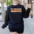 PE TEACHER Job Title Profession Birthday Worker Idea Women's Sweatshirt Back Print Black