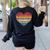 Pianist Retro Sunset Piano Keyboard Player Teacher Women's Sweatshirt Back Print Black Pianist Retro Sunset Piano Keyboard Player Teacher Women's Sweatshirt Back Print Black