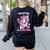 Pink Unicorn Spanish Teacher Regalos Para Bilingue Teacher Women's Sweatshirt Back Print Black