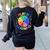 Play Is Learning Teacher Kindergarten For Men Women Kids Women's Sweatshirt Back Print Black Play Is Learning Teacher Kindergarten For Men Women Kids Women's Sweatshirt Back Print Black