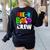 Pre K Boo Crew Halloween Costume Teachers Kids Women's Sweatshirt Back Print Black Pre K Boo Crew Halloween Costume Teachers Kids Women's Sweatshirt Back Print Black