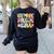 In My Pre-K Era Girl Back To School Cute PreSchool Teacher Women's Sweatshirt Back Print Black In My Pre-K Era Girl Back To School Cute PreSchool Teacher Women's Sweatshirt Back Print Black