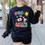 Pre-K Student Teacher Astronaut Space Back To School Women's Sweatshirt Back Print Black