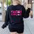 Pre-k Teacher In October We Wear Pink Breast Cancer Women's Sweatshirt Back Print Black Pre-k Teacher In October We Wear Pink Breast Cancer Women's Sweatshirt Back Print Black