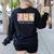 Preppy Goose Teacher Trick Or Teach Halloween Teacher Goose Women's Sweatshirt Back Print Black Preppy Goose Teacher Trick Or Teach Halloween Teacher Goose Women's Sweatshirt Back Print Black