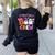 Preschool Boo Crew Preschool Halloween Costume Teacher Kid Women's Sweatshirt Back Print Black Preschool Boo Crew Preschool Halloween Costume Teacher Kid Women's Sweatshirt Back Print Black
