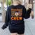 Preschool Boo Crew Halloween Teachers Students Costume Women's Sweatshirt Back Print Black