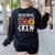 Preschool Boo Crew Teacher Halloween Women's Sweatshirt Back Print Black
