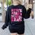 In My Preschool Era Teachers Women Back To School Kids Girls Women's Sweatshirt Back Print Black