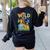 Preschool Teacher Kids Back To School Wild About Pre-K Women's Sweatshirt Back Print Black Preschool Teacher Kids Back To School Wild About Pre-K Women's Sweatshirt Back Print Black