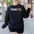 Principal School Teacher Friend Men Women Women's Sweatshirt Back Print Black