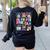 In My PTO Mom Parent Teacher Organization Back To School Women's Sweatshirt Back Print Black