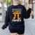 Pumpkin Pi Math Teacher Halloween Geometry Women's Sweatshirt Back Print Black Pumpkin Pi Math Teacher Halloween Geometry Women's Sweatshirt Back Print Black