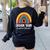 Rainbow Pencil Dream Exceptional Education Team SPED Teacher Women's Sweatshirt Back Print Black
