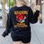 Reading Super Power Activated Superhero Teacher Or Student Men Women Girls Kids Women's Sweatshirt Back Print Black Reading Super Power Activated Superhero Teacher Or Student Men Women Girls Kids Women's Sweatshirt Back Print Black