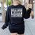 Real Men Marry Teachers Teacher Women's Sweatshirt Back Print Black Real Men Marry Teachers Teacher Women's Sweatshirt Back Print Black