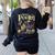 There's Room On My Broom For You Too Teacher Halloween Women's Sweatshirt Back Print Black