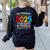 Retirement Class Of 2025 Teacher Countdown Loading Teacher Women's Sweatshirt Back Print Black