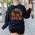 Retro Boston Terrier Dad Dog Owner Pet Bostie Father Women's Sweatshirt Back Print Black