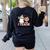 Retro You Can't Scare Me I Teach 5th Grade Teacher Halloween Women's Sweatshirt Back Print Black